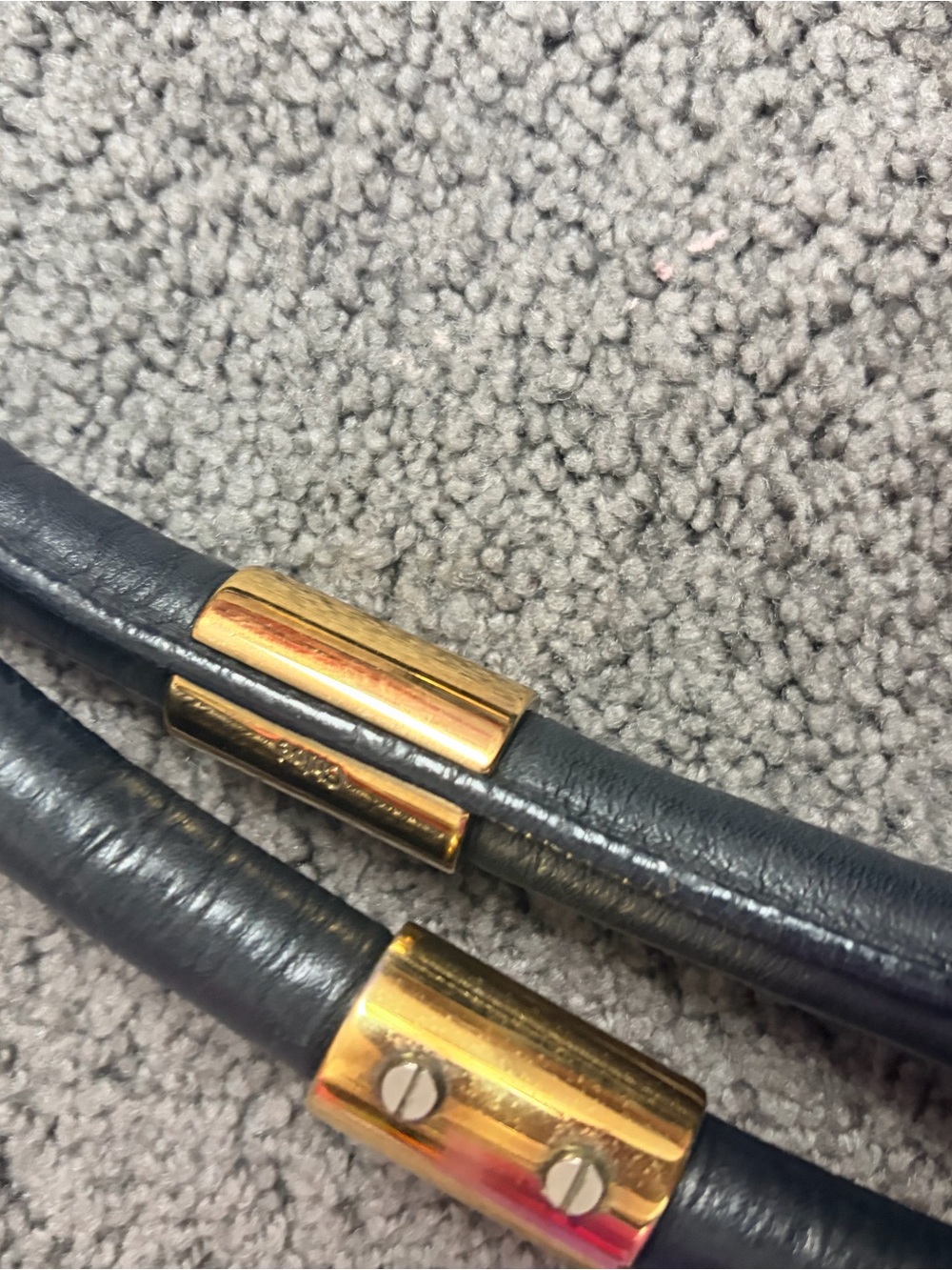 Chloé Black Leather Tote with Gold Accents - Picture 6 of 16